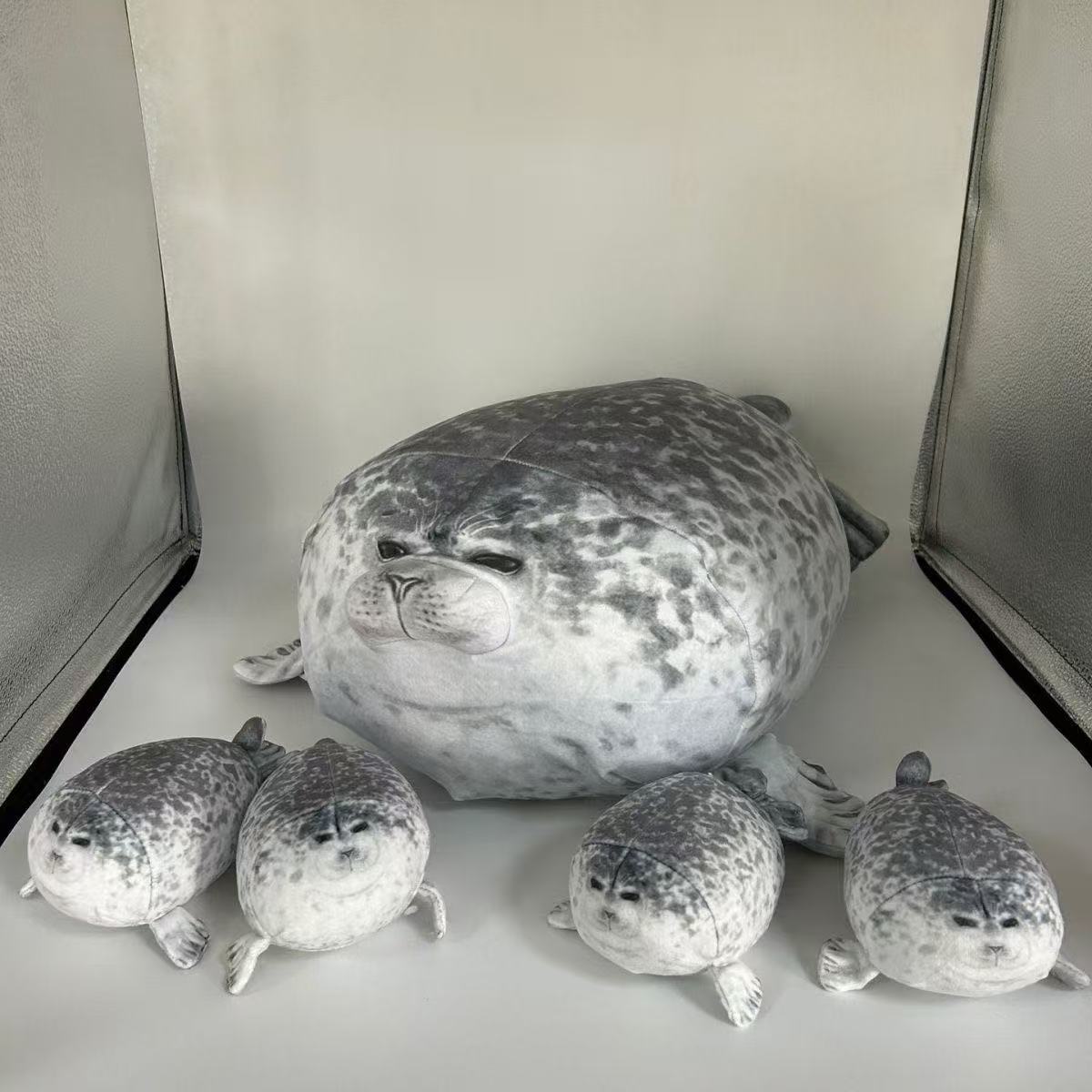 Favorite Toy Unisex Trendy Chubby Blob Seal Pillow Cute Soft Stuffed Animal Plush Toys Large Pp Cotton Gift For Boys Girls Adult