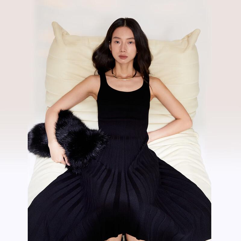 

VEROMODA Elegant Pleated A-line Sleeveless Dress L