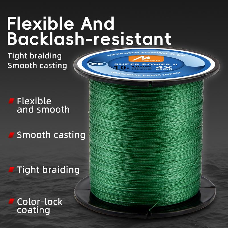 4 Strands Braided Pe Meredith Fishing Line 100m 300m 500m 1580lb Multifilament Smooth Fishing Line For Fishing Lure Bait