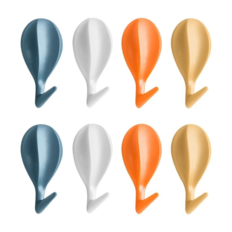 

8pcs Removable Multi Purpose Plastic Hooks For Keys Hats Bags Decorative Wall Display Hangers Coat Hat Storage Solution 1