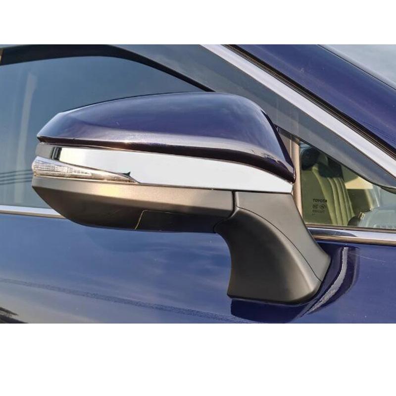 For Toyota Venza/Harrier    2024 ABS/Steel Frame Side Rearview Mirror Strip Cover Trim Sticker Eyebrow Accessories