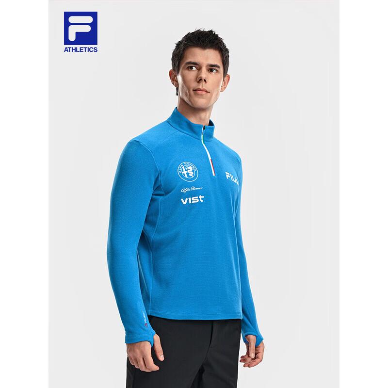 FILA Men s Knitted Long Sleeve Half-Zip Top L