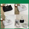 Chic And Sweet 2024 Summer Pearl Chain Shoulder Bag In Black Gray And Pink Colors
