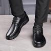 Handmade Leisure Men Shoes New Trendy Minimalist Work Shoes With Lace Up Middle-Aged Dad Formal Casual Business Leather Shoes