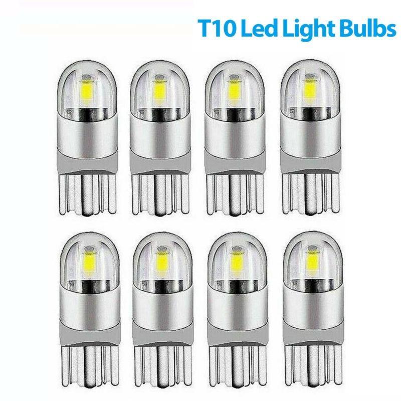 10/8 szt. LED T10 194 168 W5W Canbus Krzemionkowy Jasnobiały Żarówka Lampka Tablicy Rejestracyjnej 6000K