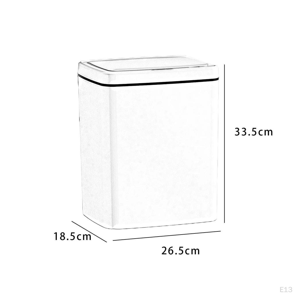 Automatic Garbage Can Electronic Rubbish Bin with Lid Space Saving Intelligent Induction Trash
