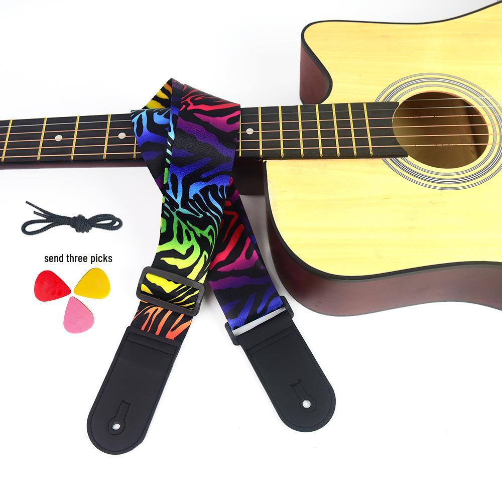 Ethnic Style Universal Guitar Strap - Polyester for Electric, Bass, Wooden Guitars
