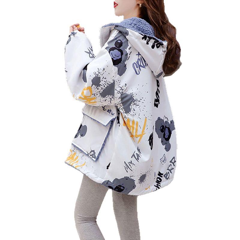 Reversible Women's Lambswool Hooded Sweatshirt - Fleece-lined, Thick Cardigan for Autumn/Winter