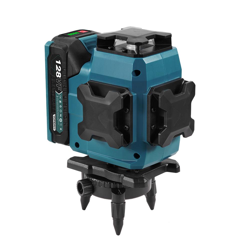 Yofidra 16 Lines 4D Laser Level Automatic 360 Horizontal Vertical Self-leveling Ultra Powerful Green Beam For 18V Battery