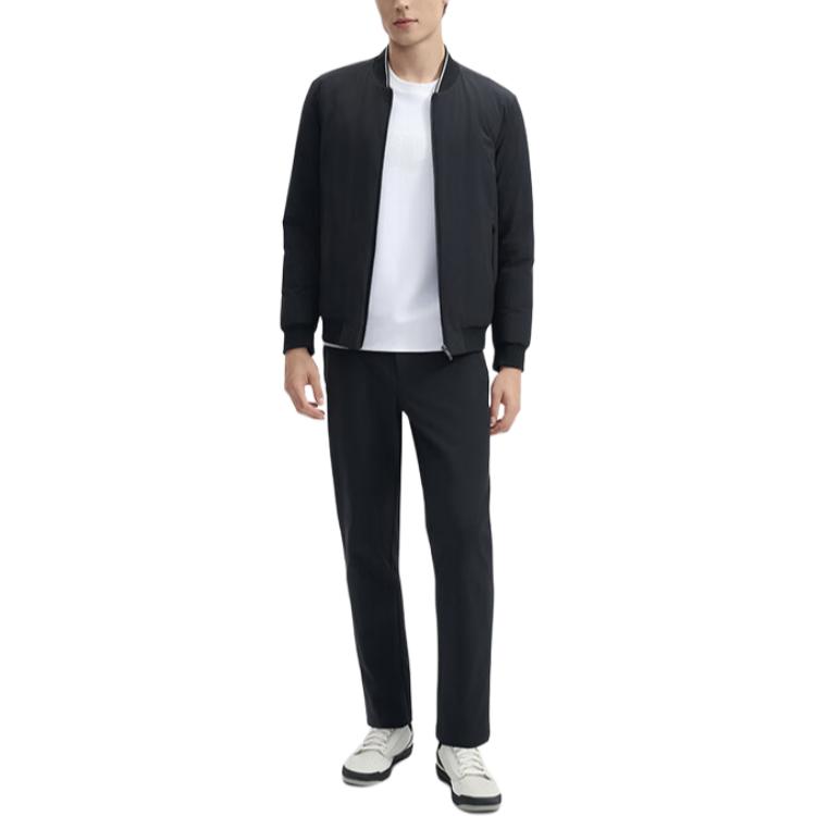 FILA WHITE Down Jacket Men's Jet Black F11M443505F-BK