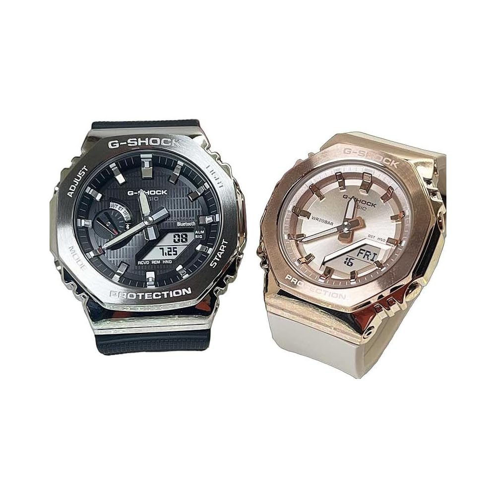 

Casio G-Shock Baby-G Quartz Analog-Digital Watch Set with Pair Case GBM-2100-1AJF GM-S2110PG-4AJF