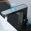 Smart Sensor LED Faucet Bathroom Basin Infrared Faucet Kitchen Sink Mixer Tap Hot and Cold Vanity Touchless Tap Digital Display