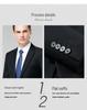 Men's Slim Fit Wool Suit Set for Spring 2025: Business, Wedding, or Banquet Tuxedo, Perfect for Father's Outfit.