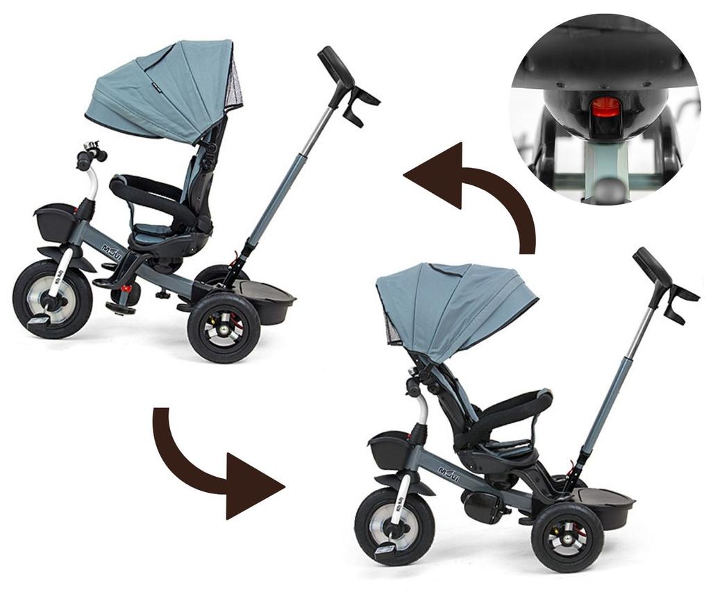 MILLY MALLY 2490 Movi grau 5-in-1 Dreirad