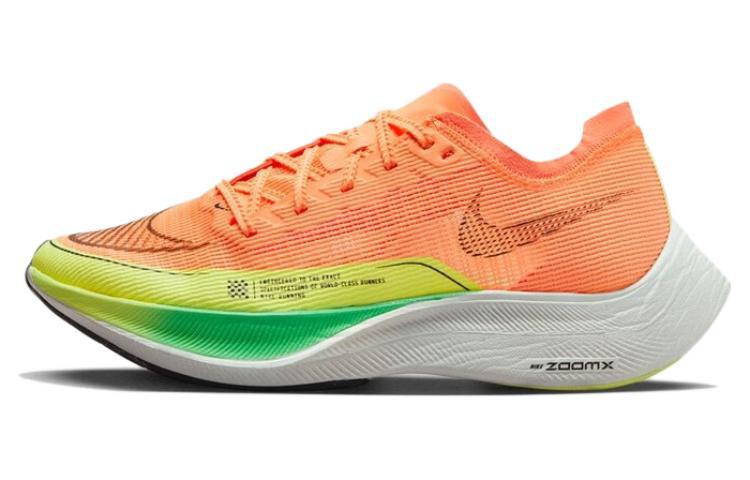 Nike ZoomX Vaporfly Next% 2  Peach Cream Green Shock  Women s CU4123-801 37.5