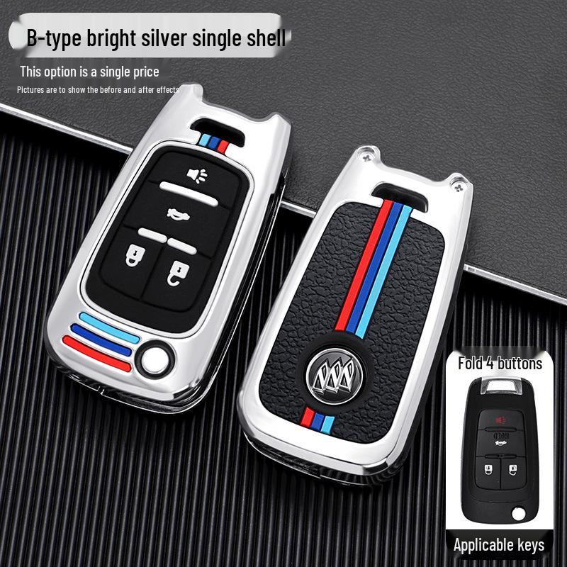 Buick Car Key Case Cover for Models: New Excelle, Verano, GT, Velite, Envision, Enclave, GL8, LaCrosse, GL6, Encore