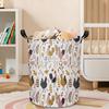 1pc, Rustic Roosters Laundry Basket, Portable And Collapsible Storage for Organizing Laundry In a Farmhouse Style, Suitable for Dorms, Bathrooms, And 