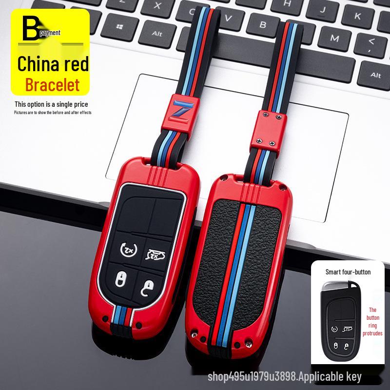 Jeep Key Case for Compass, Cherokee, Renegade, Grand Cherokee & Grand Commander