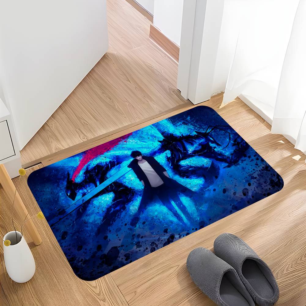 Japanese Manga Solo Leveling Bathroom Mat Non-Slip Laundry Room Mat Laundry Decor Balcony Child Living Room Toilet Rug
