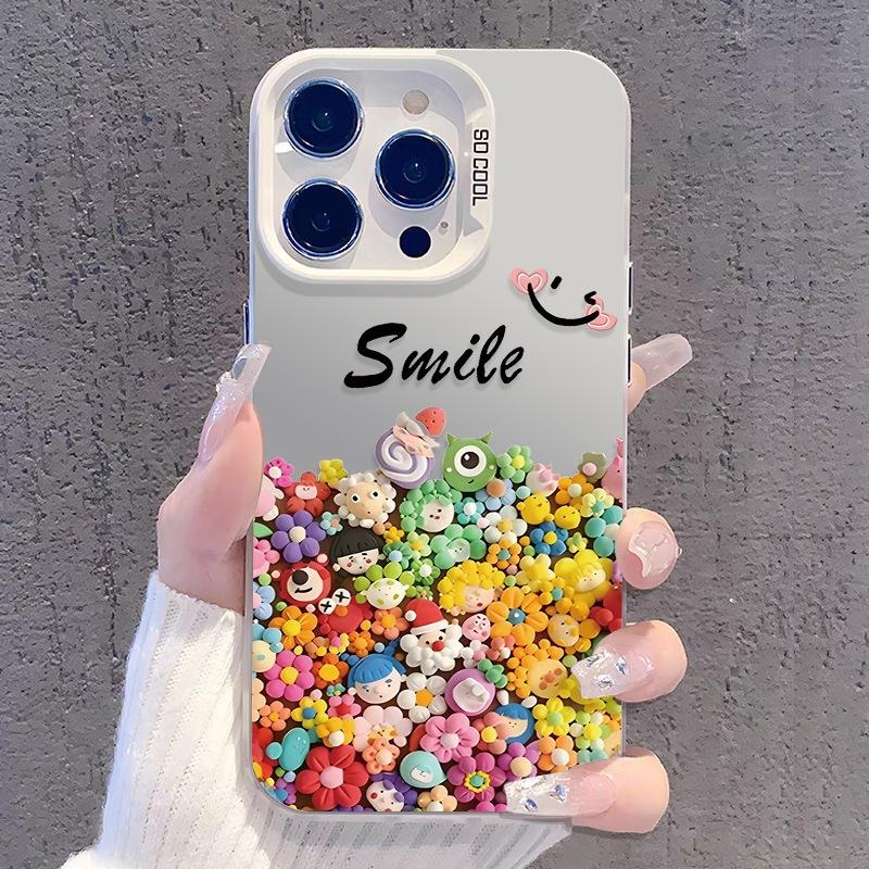Sunflower Is Suitable for iPhone15promax/14/13 iPhone Case 12pm/16/11 New Colored Silver.