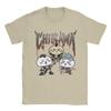 Chiikawas rock band TShirt for Unisex Vintage Cotton Tees Round Neck Short Sleeve T Shirts Gift Clothing
