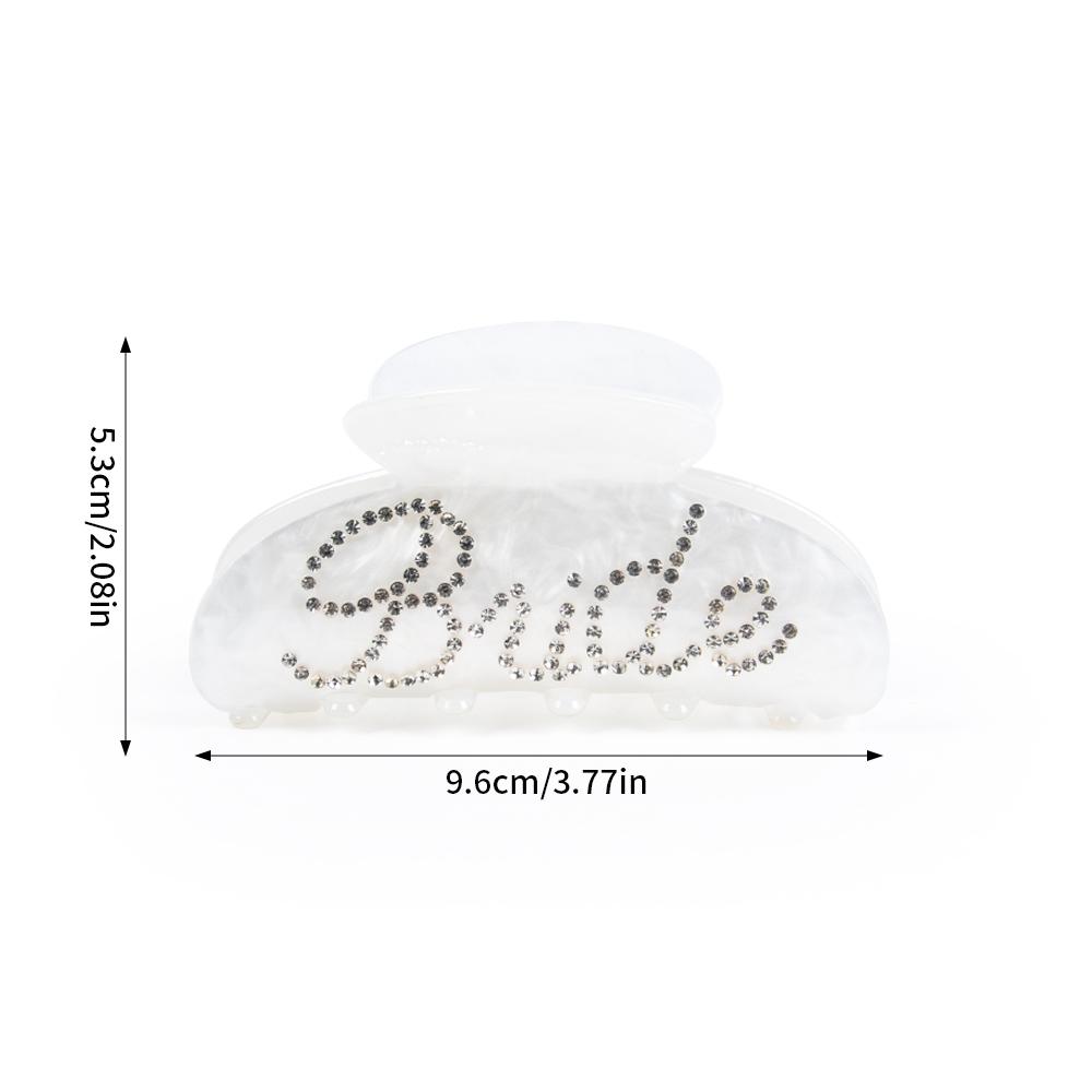 

Стразы для волос с логотипом невесты, зажимы для волос, подарок подружке невесты, украшение для девичника, свадебный душ, свадебные аксессуары для волос белый