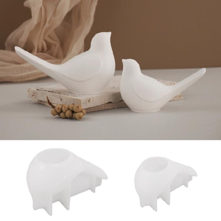 Resin Crafting Mold Candle Moulds Bird Shape Craft Mould Silicone Texture Handmade Supplies Suitable for Making Ornament