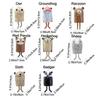 Hanging Resin Animal Wind Chime Cute Garden Pendants Animal Shape Wind Bell  Atmosphere Decorations