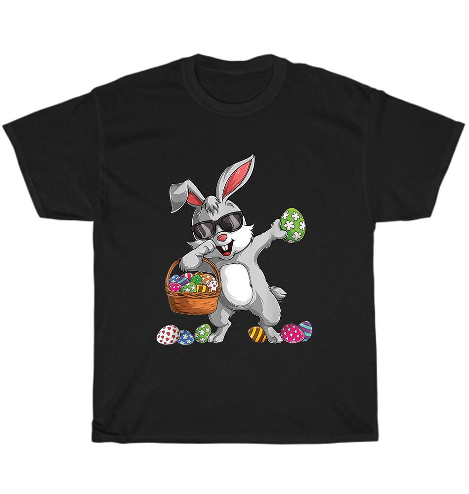 

Кролик Даб Пасхальные Яйца Заяц Даб Танец Футболка Унисекс Смешная Футболка Подарок НОВИНКА 2XL