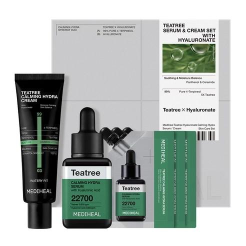Mediheal Tea Tree Hyaluronic Soothing Moisture Skincare Set (3-Piece Set)
