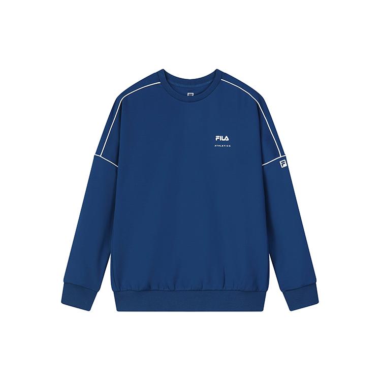 FILA Athletics Sweatshirts Men s Galaxy Blue Crew Neck Moderate Regular A11M131222FNV XL