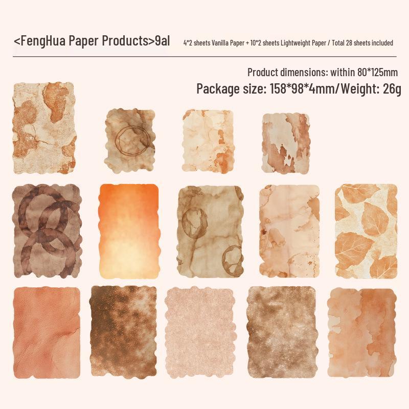 Vintage Green Vine Scroll Journal Decorative Paper - Non-Adhesive Retro Stickers