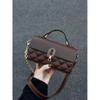 Vintage Coffee Handbag Women High Street Leather Handle Chic Messenger Bag Ladies Retro Casual Crossbody Bags Aesthetic