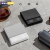 Mini Elektronisk Kaffevåg Smart Pulver Vatten Förhållande USB Silikonplatta Hög Kvalitet Precision Professionella Kök Kaffe Verktyg