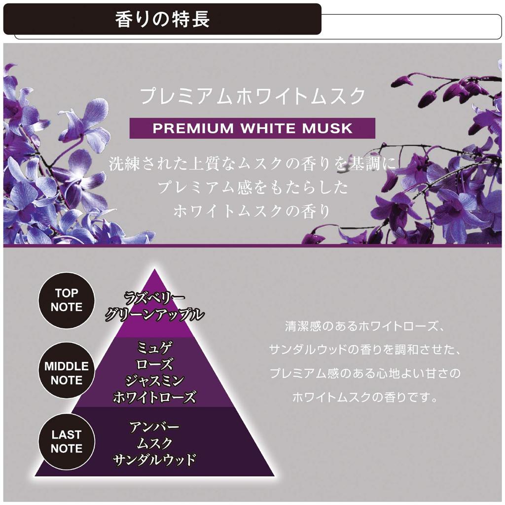 Carmate Car Air Premium White BLANG Solid for Drink and White Musk Scent with a Pleasant Sweetness for a Supreme 60g x 3 G1831T Freshener, Musk,