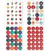 24pcs Per Sheet Numbered Stickers Christmas Packaging Labels  Cookie Candy Packaging