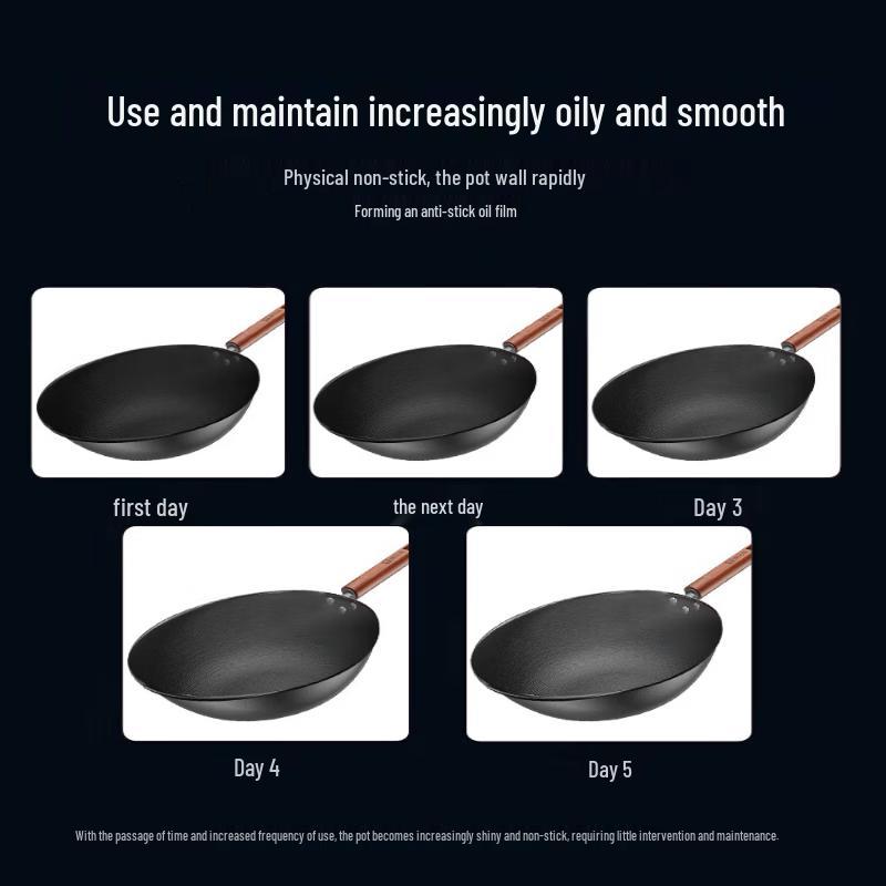 KOBACH Titanium Cast Iron Wok