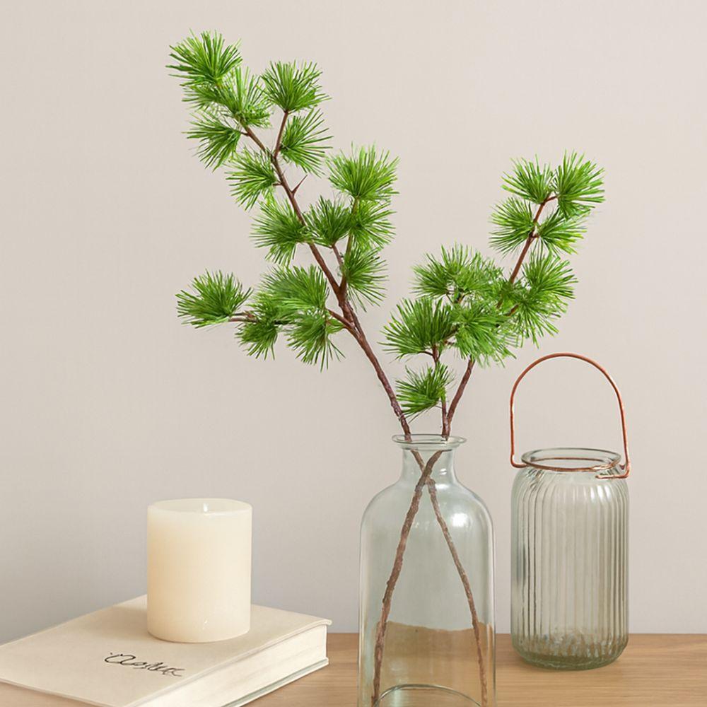 Plastic Artificial Pine Branch Luxury Fake Plants Pine Trees Plants  Home Decoration