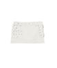 NO EXTRA TOUCH Dyed Belted Bag Studded Mini Skirt Shorts (Ivory) / 26Smsk002Iv