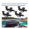 Premium-Roof Box U-Bolt Clamps(4 Pcs), 85Mm Width U-Bracket Clips With 8 Lock Nuts& 2 Straps- Rooftop Cargo Carrier Rack Mountin