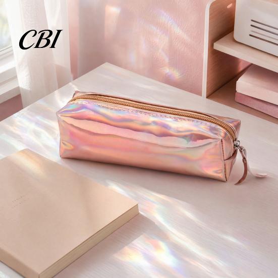 Anti-fouling Pencil Bag Gradient Color Case, Cute Cylindrical Pen Pouch for Case Girls, Waterproof Stationery Students School Supplies