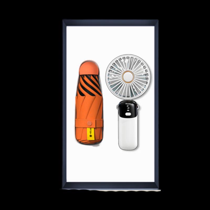 Portable Fan & Umbrella Gift Set