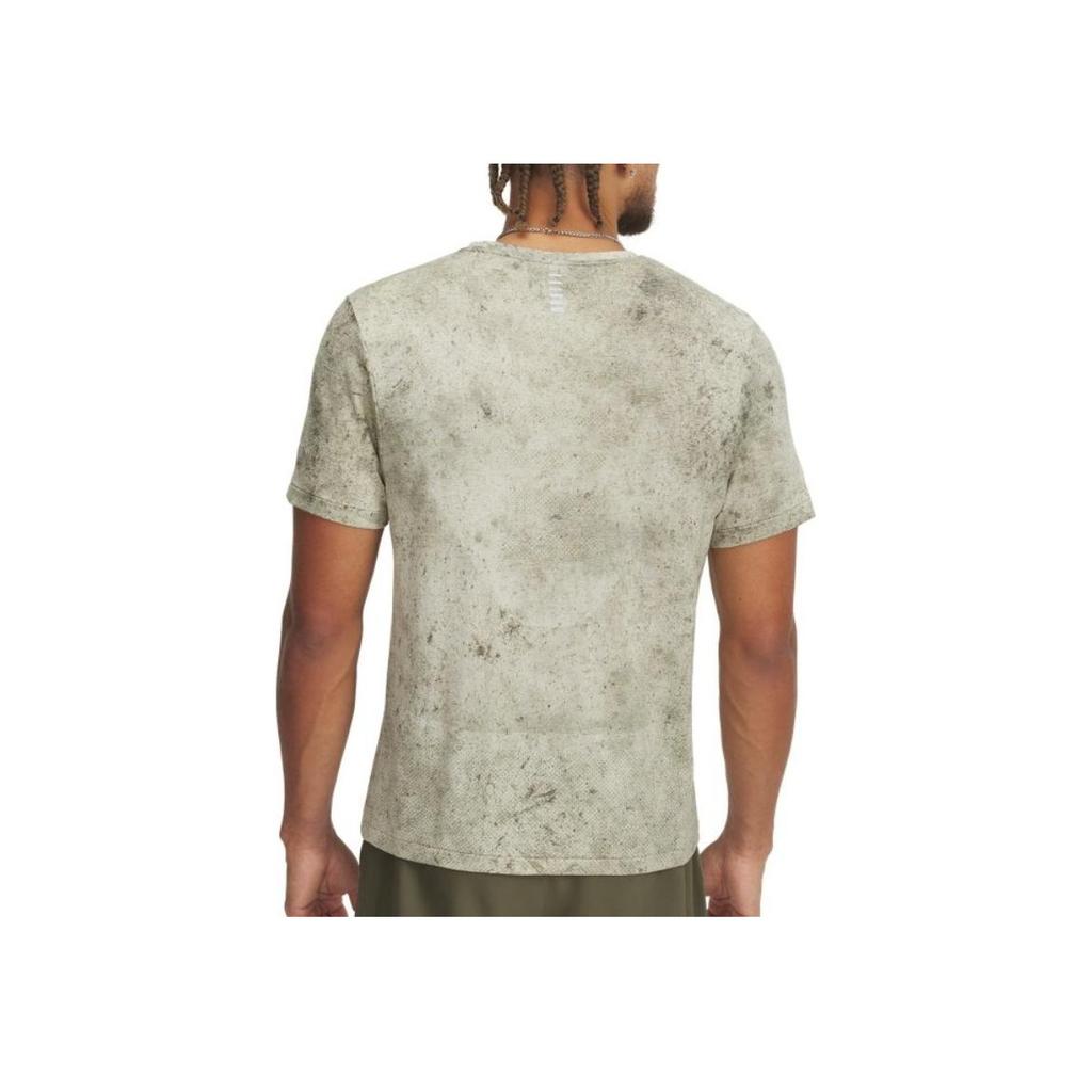 Under Armour Seamless Stride SS25 Running Series Logo Gradient Slim Fit Crew Neck T-Shirt Men Tops Lime-Green 1388043-348