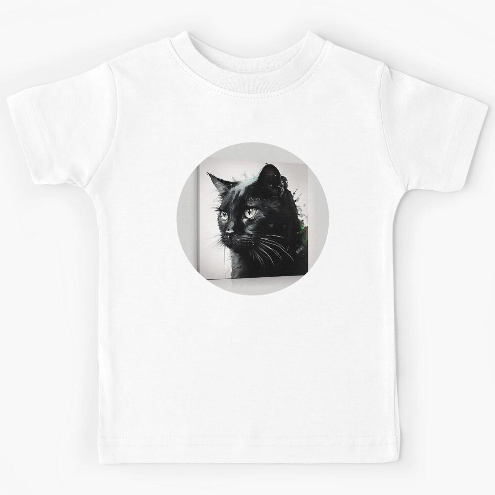 Cat Noir #982 | Black Cat Kids T-Shirt 110