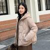 Winter Hooded Jacket Women Short Warm Loose Korean Style Clothes with  Cotton Padded Jackets