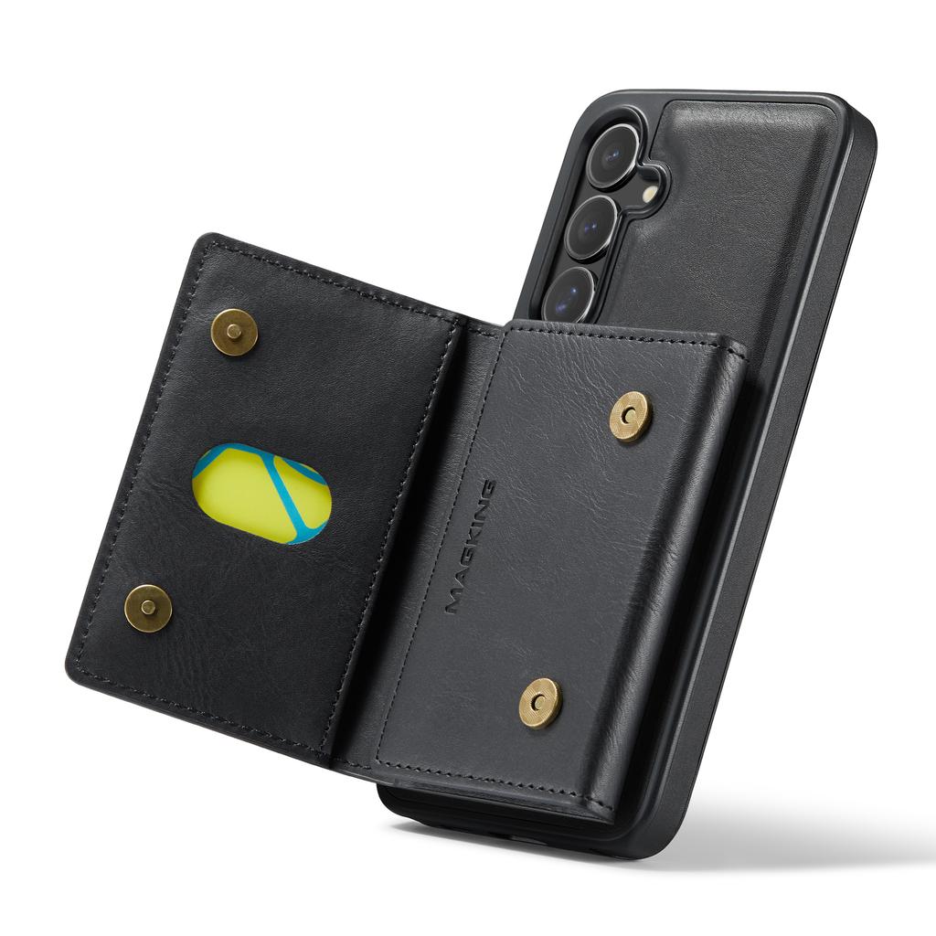 MAGKING K2 Series For Samsung Galaxy S26 / S26 Pro Magnetic Case PC + TPU + PU Phone Cover with RFID Blocking Wallet