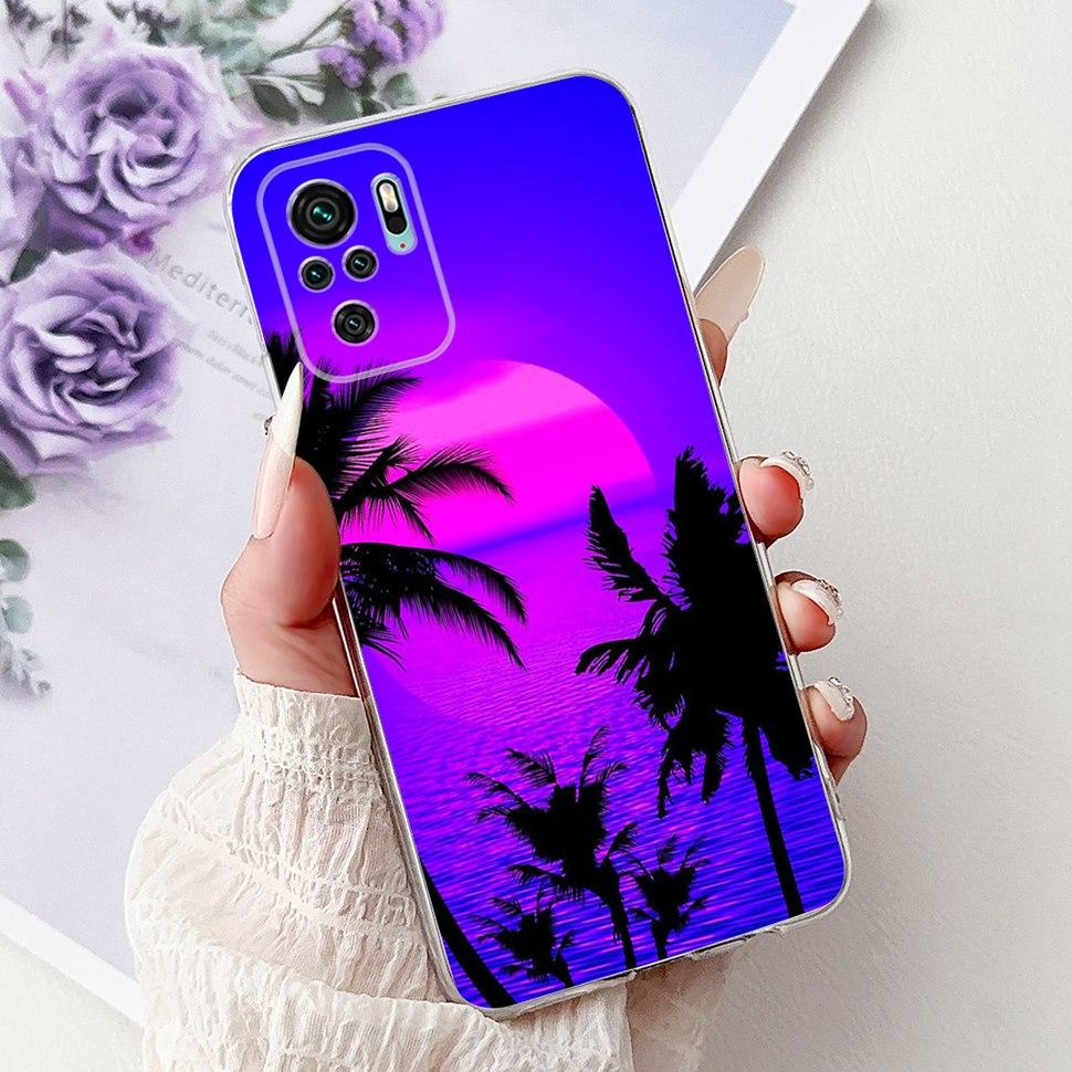 Colorful Pattern Case For Xiaomi Redmi Note 10 4G Ultra Slim Soft Silicone Case For Redmi Note 10 10S Note10 Note10S Cover Coque