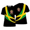 Jamaica Flag Lion Emblem Graphic T Shirt For Men Clothing 3D Jamaican Pride Printing T-Shirt Tops Tee Shirts Fashion Streetwear