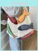 Casual Knitted Shoulder Bag With Spacious Design And Inner Card Pocket For Work And Travel