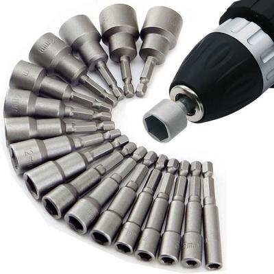 9 pezzi/set 5mm-13mm bussole esagonali manicotto ugelli dado cacciavite set cacciavite set punte set utensili chiavi a bussola